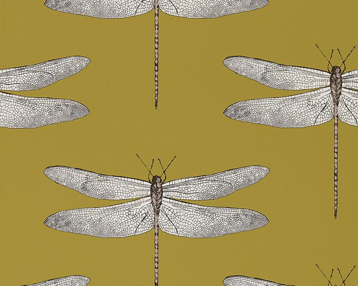 Harlequin Demoiselle Ochre/Grape 111244 Wallpaper