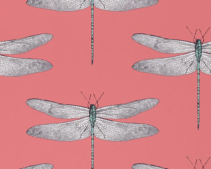 Harlequin Demoiselle Coral/Mint 111245 Wallpaper