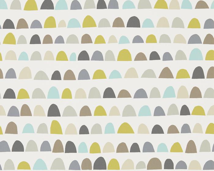 Scion Priya Mist/Pear/Pewter 111296 Wallpaper