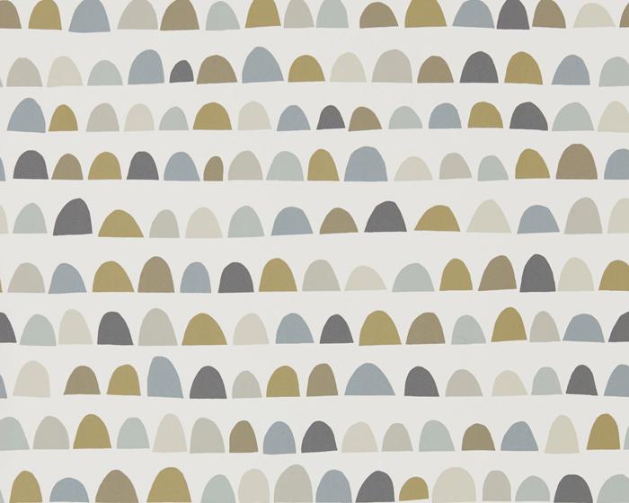Scion Priya Charcoal/Fossil/Linen 111298 Wallpaper