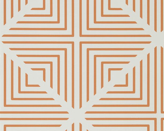 Harlequin Radial Pearl/Paprika 111556 Wallpaper