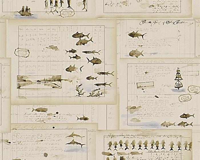 Ralph Lauren Captains Log Parchment PRL5025/02 Wallpaper