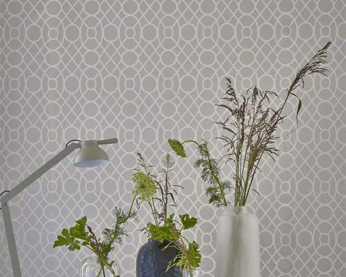 Designers Guild Merletti Platinum PDG1093/05 Wallpaper