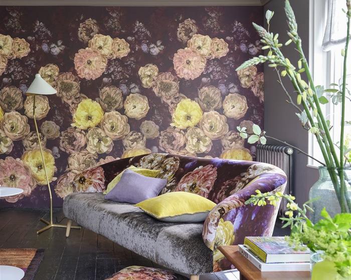 Designers Guild Le Poeme De Fleurs Rosewood PDG1107/01 Wallpaper