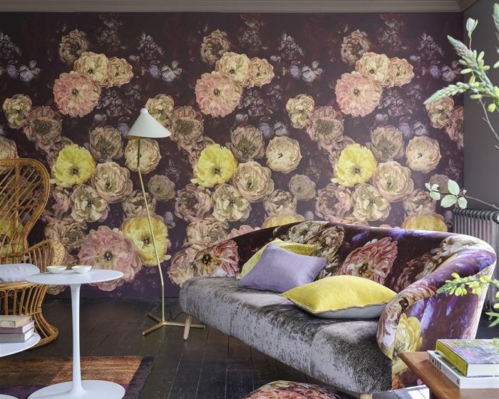 Designers Guild Le Poeme De Fleurs Rosewood PDG1107/01 Wallpaper