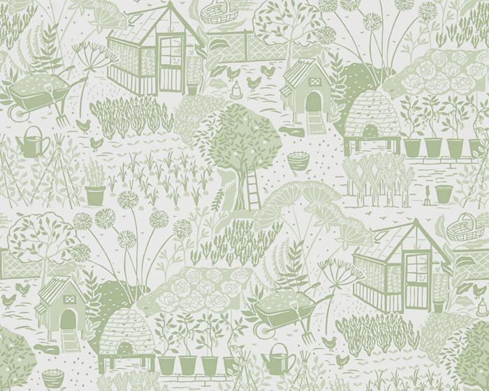 Sanderson The Allotment Fennel 216351 Wallpaper