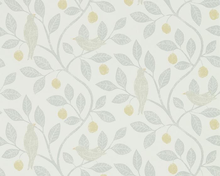 Sanderson Damson Tree Dijon/Mole 216363 Wallpaper