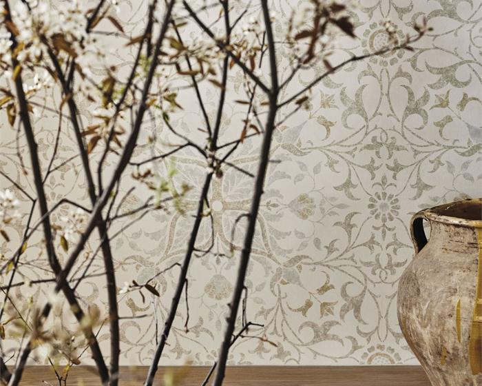 Morris & Co Net Ceiling Ecru/Linen 216039 Wallpaper