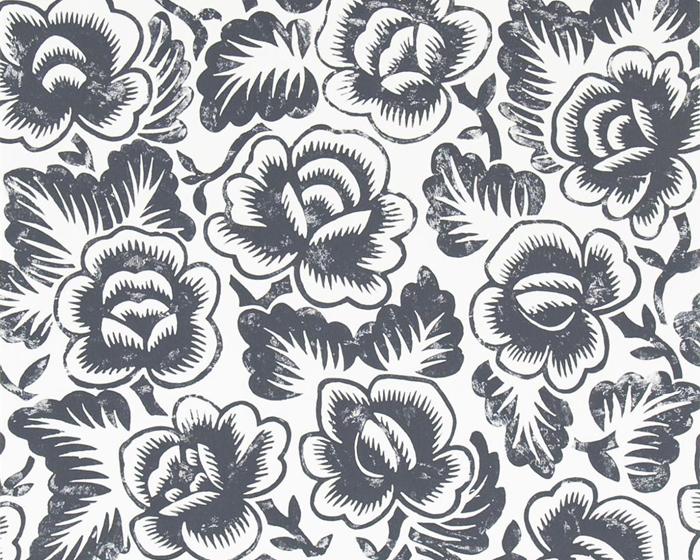 Designers Guild  Rosario - Noir P592/05 Wallpaper
