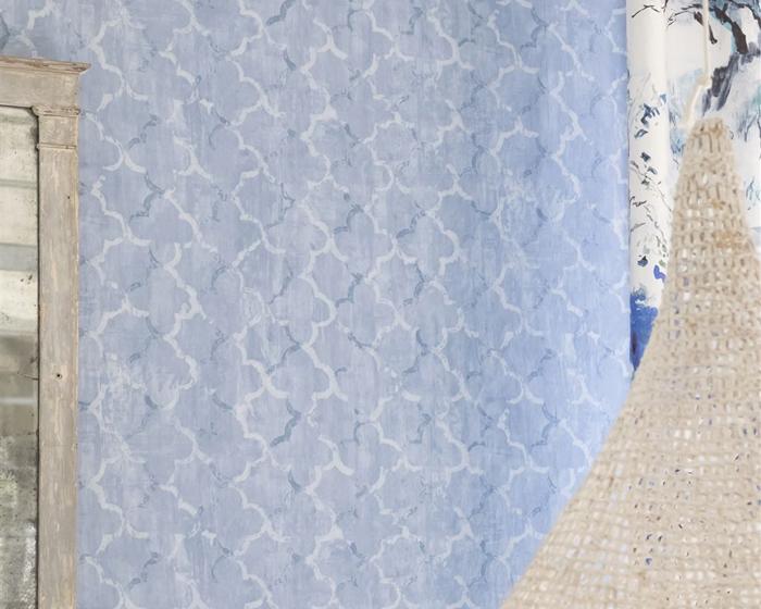 Designers Guild Chinese Trellis - Cobalt PDG650/02 Wallpaper
