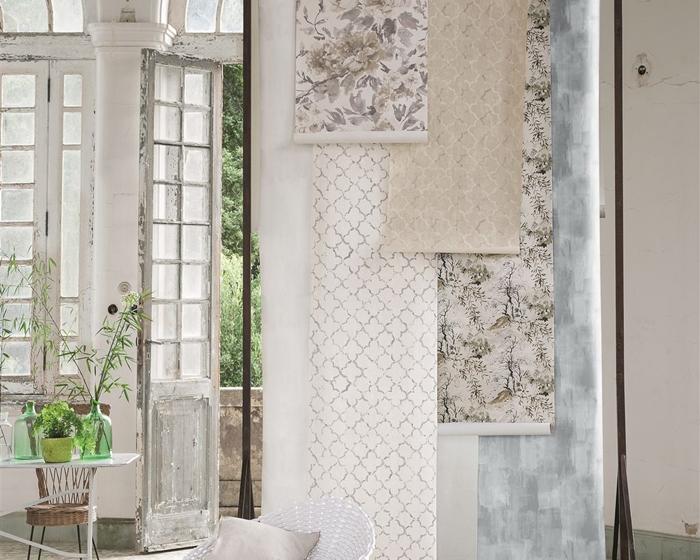 Designers Guild Chinese Trellis - Platinum PDG650/08 Wallpaper