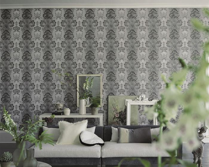 Designers Guild Kashgar - Zinc P619/07 Wallpaper