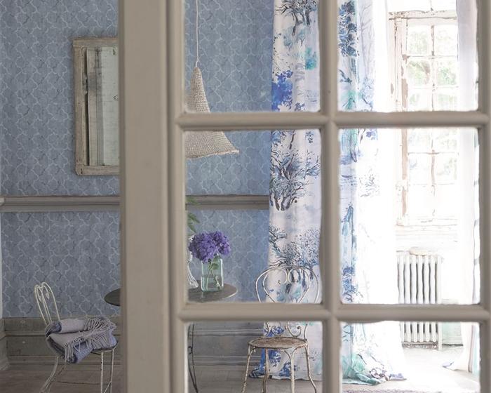 Designers Guild Chinese Trellis - Cobalt PDG650/02 Wallpaper
