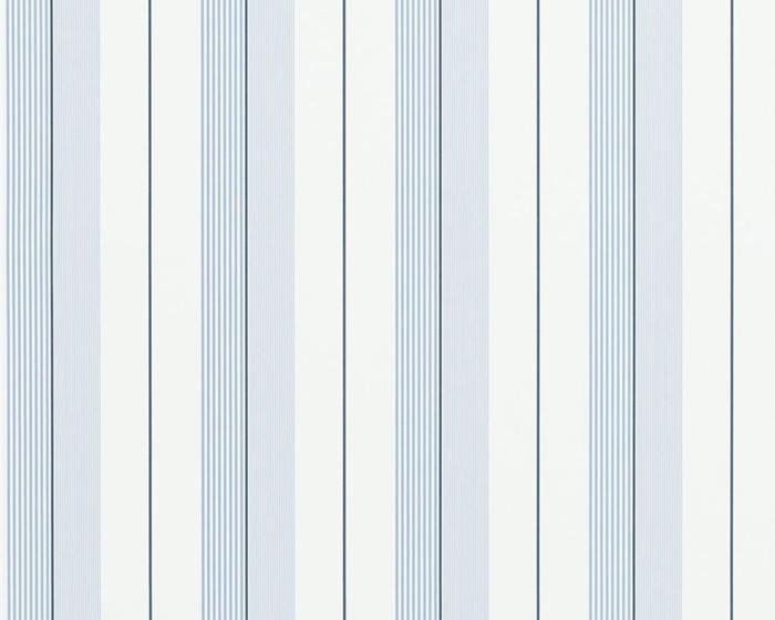 Ralph Lauren Aiden Stripe - Blue / Navy / White PRL020/07 Wallpaper