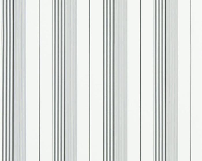 Ralph Lauren Aiden Stripe - Black / Grey PRL020/09 Wallpaper