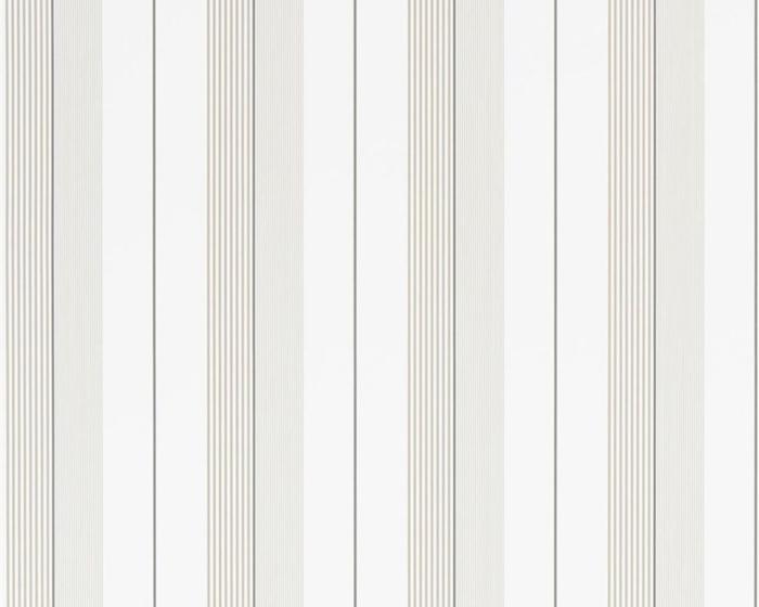 Ralph Lauren Aiden Stripe - Natural / White PRL020/11 Wallpaper