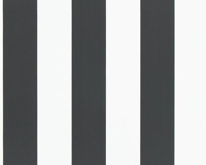 Ralph Lauren Spalding Stripe - Black / White PRL026/09 Wallpaper