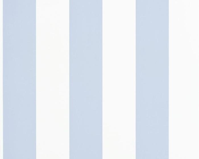 Ralph Lauren Spalding Stripe - Blue / White PRL026/10 Wallpaper
