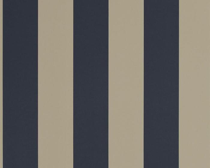 Ralph Lauren Spalding Stripe - Navy / Sand PRL026/13 Wallpaper