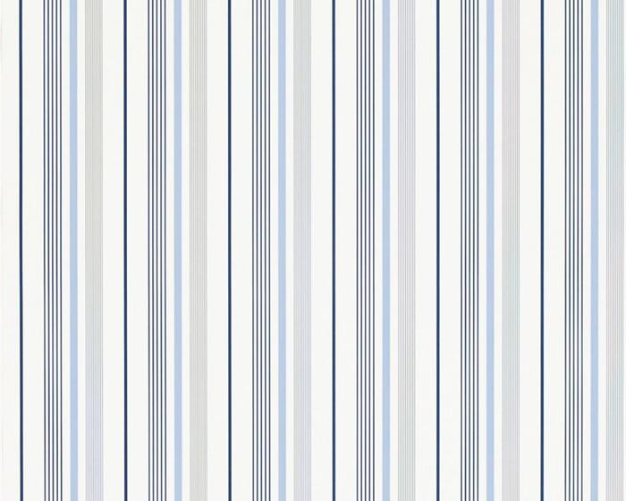 Ralph Lauren Gable Stripe - French Blue PRL057/01 Wallpaper