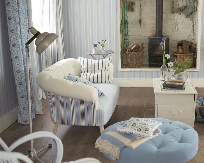 Designers Guild  Pinstripe - Peony P586/08 Wallpaper