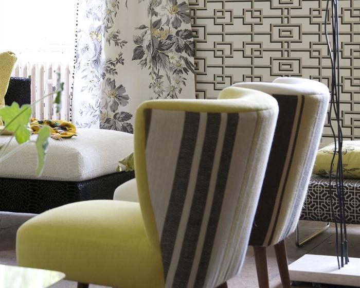 Designers Guild Rheinsberg - Black And White P533/02 Wallpaper