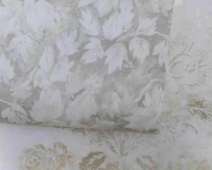 Designers Guild Fresco Leaf - Silver PDG679/03 Wallpaper