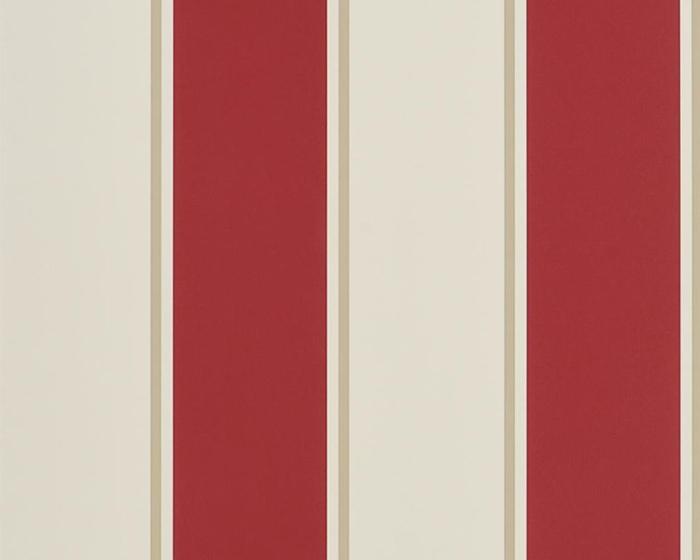 Ralph Lauren Mapleton Stripe - Vermilion PRL703/08 Wallpaper