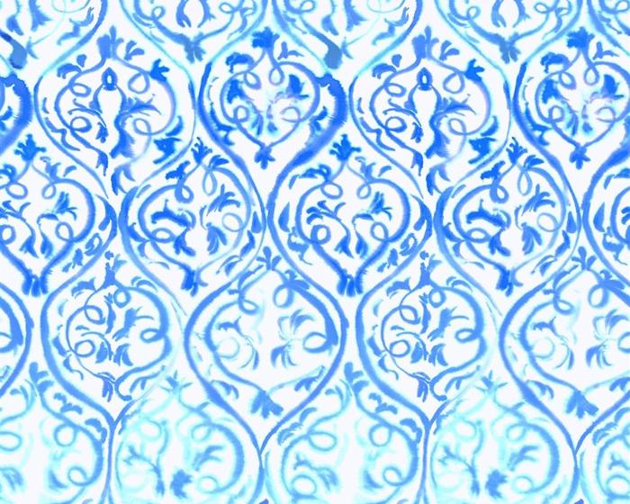 Designers Guild Arabesque Cobalt PDG1029/01 Wallpaper