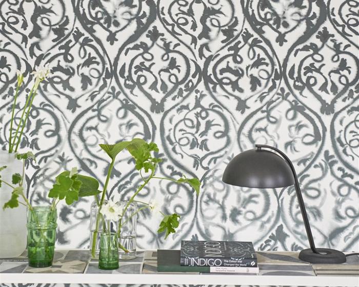 Designers Guild Arabesque Graphite PDG1029/02 Wallpaper