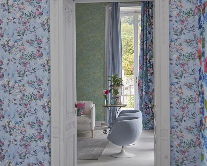 Designers Guild Berettino Silver PDG1024/03 Wallpaper