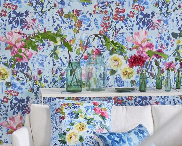 Designers Guild Majolica Cornflower PDG1028/01 Wallpaper