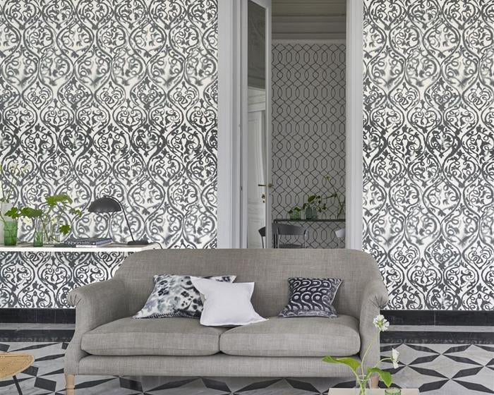Designers Guild Arabesque Graphite PDG1029/02 Wallpaper