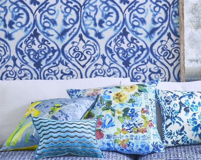 Designers Guild Arabesque Cobalt PDG1029/01 Wallpaper