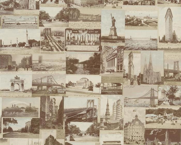 Ralph Lauren New York Postcard Sepia PRL5000/02 Wallpaper