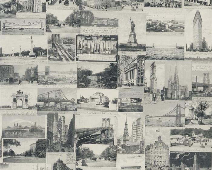 Ralph Lauren New York Postcard Black PRL5000/04 Wallpaper