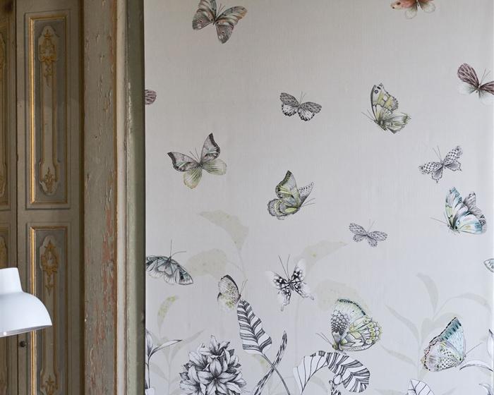 Designers Guild Papillons Birch PDG1058/01 Wallpaper