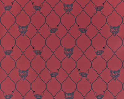 Barneby Gates Fox & Hen in Brick Wallpaper BG0900101