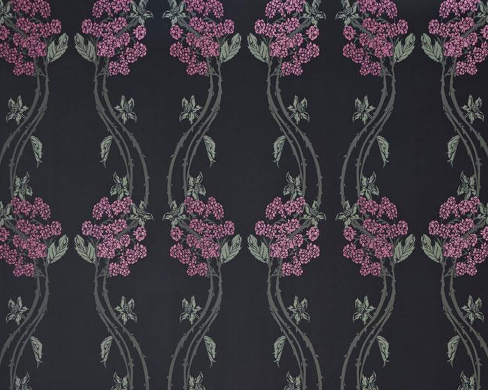 Barneby Gates Autumn Berry in Blackberry Wallpaper BG1100201