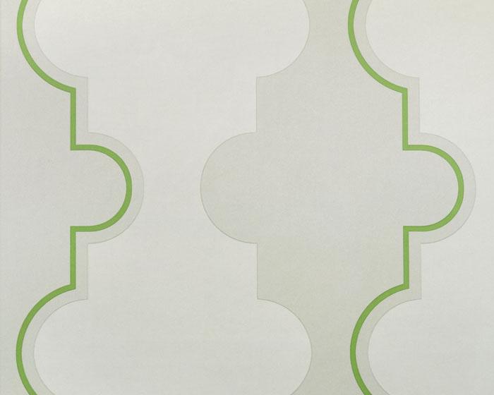 Barneby Gates Jigsaw Stripe in Green Wallpaper BG1800202