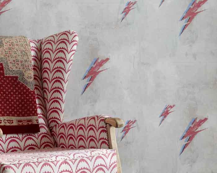 Barneby Gates Bolt From Mars in Red/Natural Wallpaper BG1900102