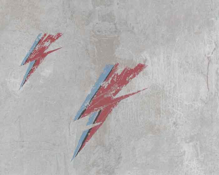 Barneby Gates Bolt From Mars in Red/Natural Wallpaper BG1900102