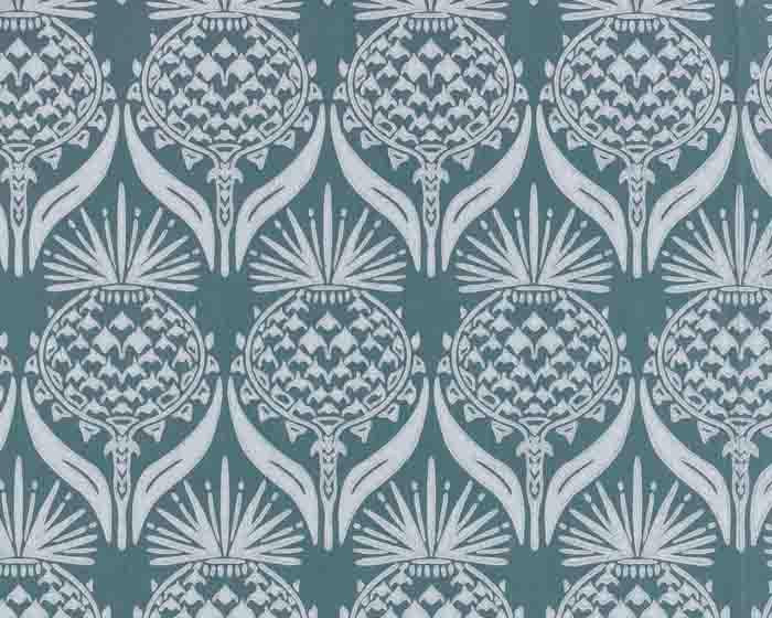 Barneby Gates Artichoke Thistle in Teal Wallpaper BG1900201