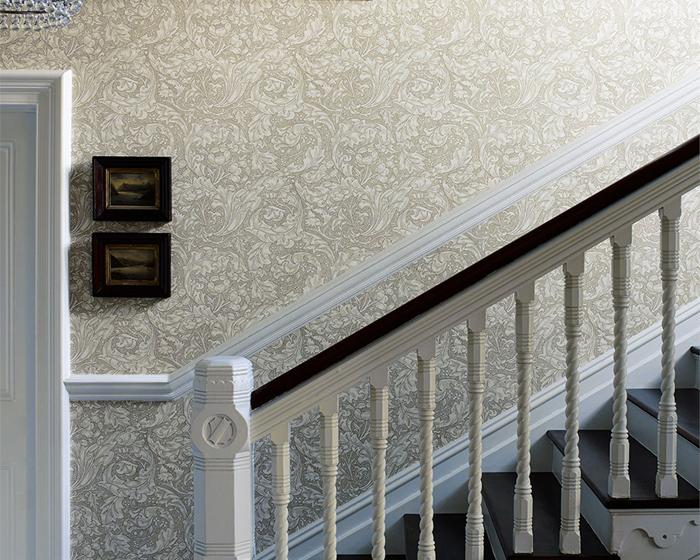 Morris & Co Bachelors Button Silver 214635 Wallpaper