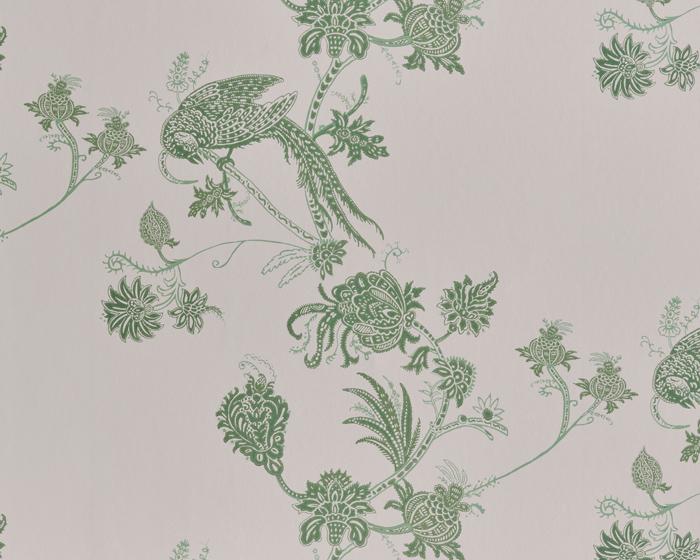 Barneby Gates Vintage Bird Trail in Pink/Green Wallpaper BG2000102