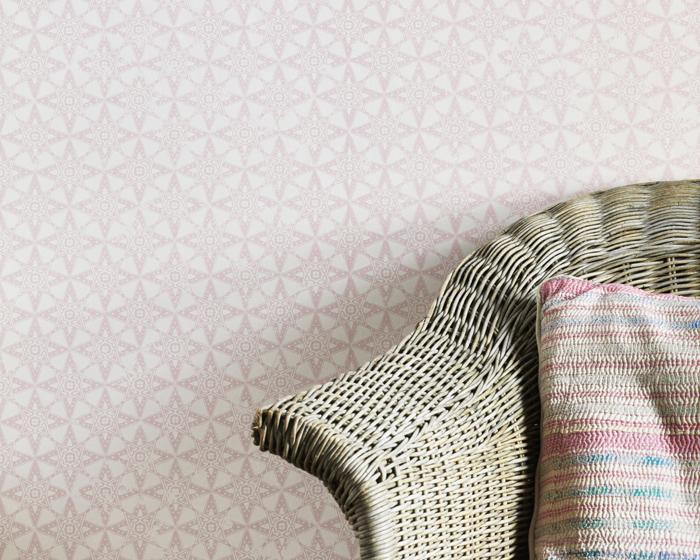 Barneby Gates Star Tile in Pink Wallpaper BG2100201