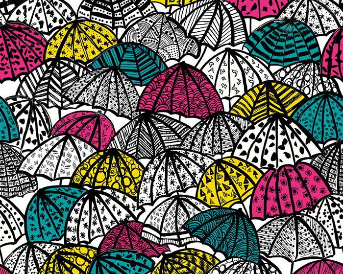 OHPOPSI Jolly Brollies Juicy Wallpaper CEP50118W