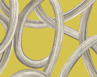 OHPOPSI Twisted Geo Chartreuse Wallpaper CEP50125W