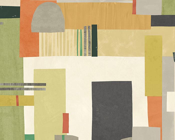 OHPOPSI Blocs Sage & Amber Wallpaper CEP50132W
