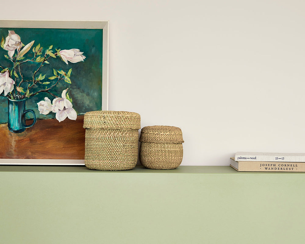 Mylands Stockwell Green 203 Paint on a wall